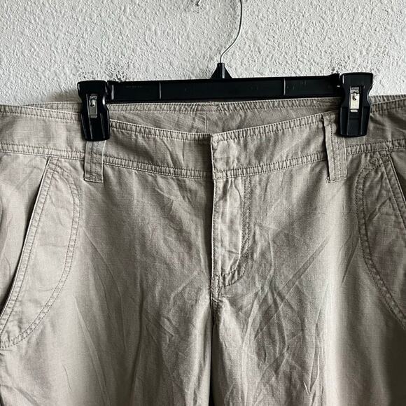 The North Face Women's Almatta Cropped Capri Khaki Pants Size 12 - Picture 5 of 12